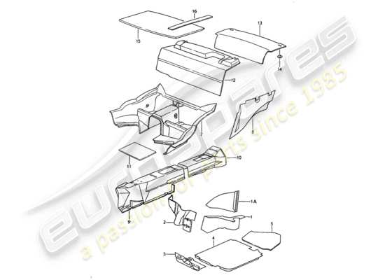 a part diagram from the Porsche 964 parts catalogue