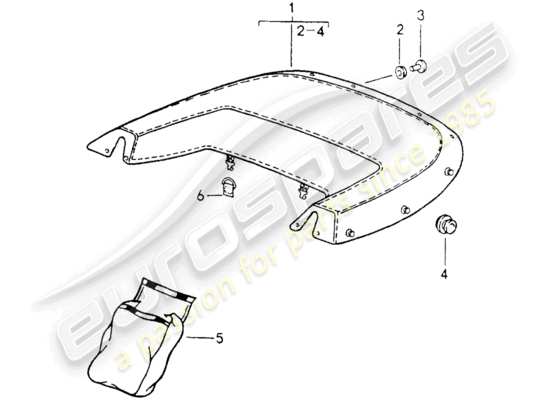 a part diagram from the Porsche 964 parts catalogue