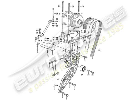 a part diagram from the Porsche 964 parts catalogue