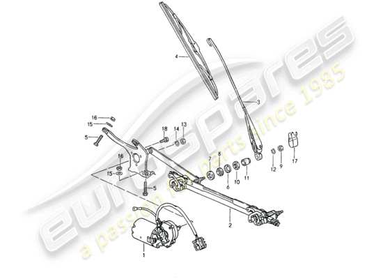 a part diagram from the Porsche 964 parts catalogue