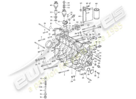 a part diagram from the Porsche 964 parts catalogue