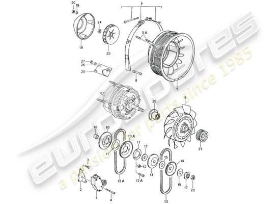 a part diagram from the Porsche 964 parts catalogue