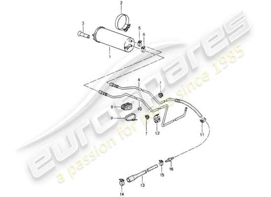 a part diagram from the Porsche 964 parts catalogue