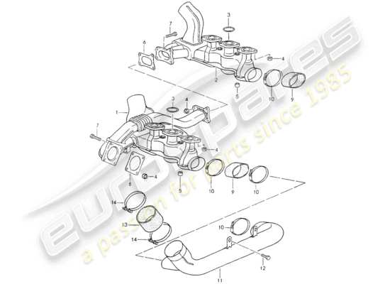 a part diagram from the Porsche 964 parts catalogue