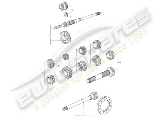 a part diagram from the Porsche 964 parts catalogue