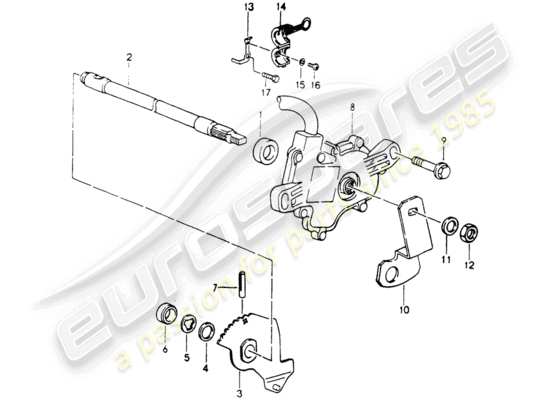 a part diagram from the Porsche 964 parts catalogue