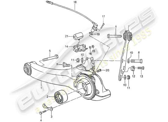 a part diagram from the Porsche 964 parts catalogue