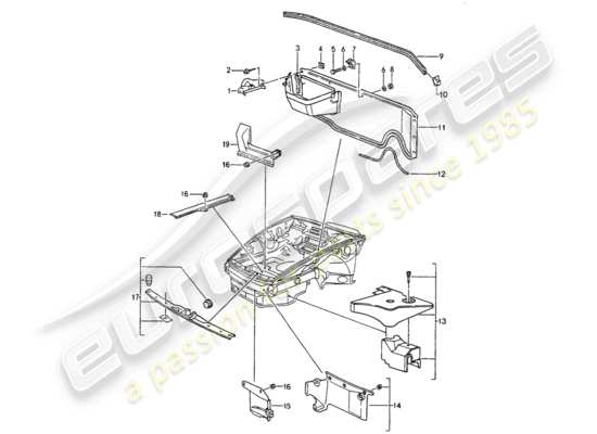 a part diagram from the Porsche 964 parts catalogue