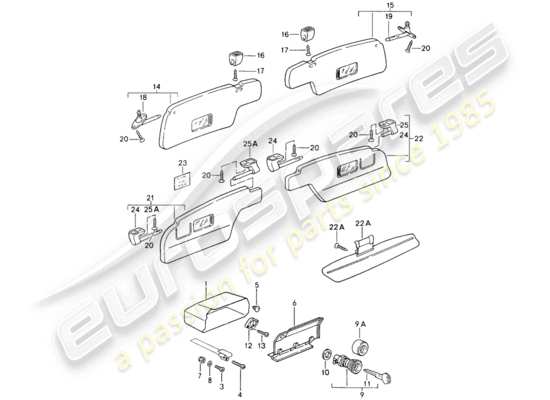 a part diagram from the Porsche 964 parts catalogue