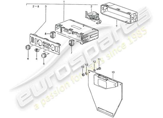 a part diagram from the Porsche 964 parts catalogue