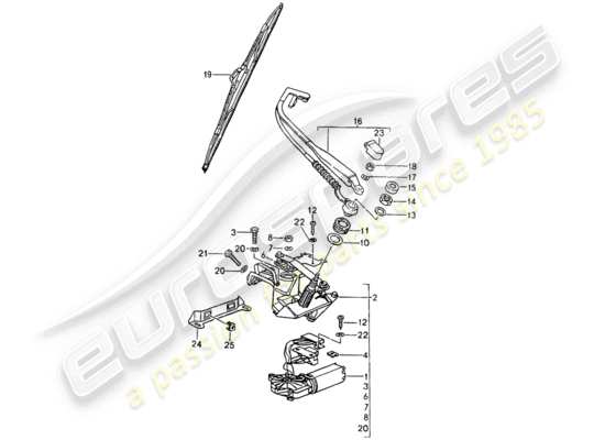 a part diagram from the Porsche 964 (1992) parts catalogue