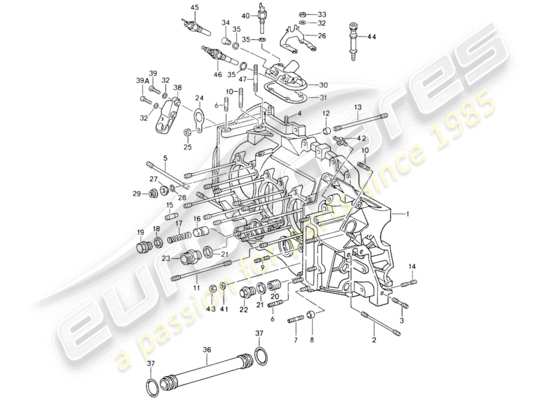 a part diagram from the Porsche 964 parts catalogue