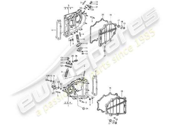 a part diagram from the Porsche 964 parts catalogue