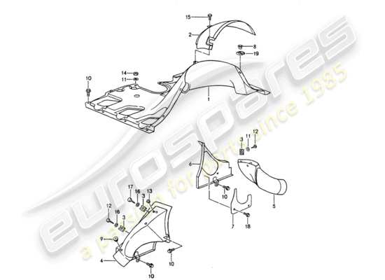 a part diagram from the Porsche 964 parts catalogue