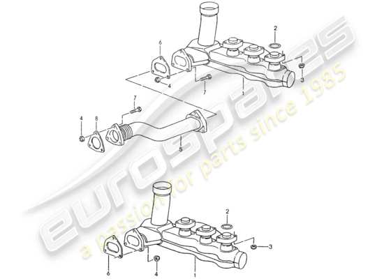 a part diagram from the Porsche 964 parts catalogue