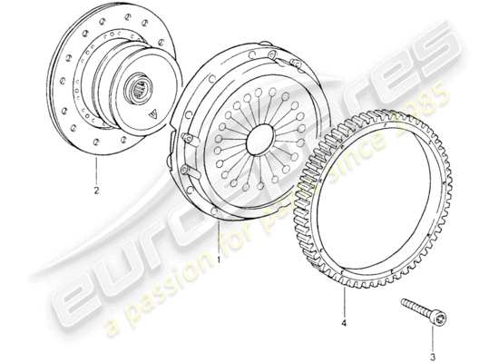 a part diagram from the Porsche 964 parts catalogue