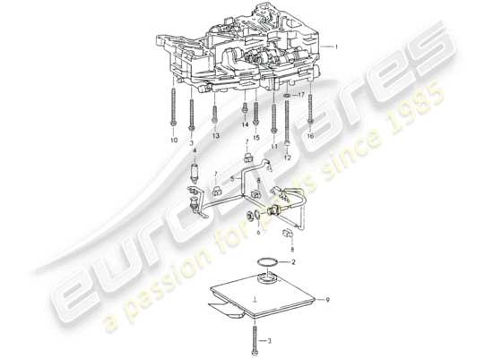 a part diagram from the Porsche 964 parts catalogue