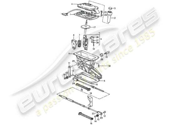 a part diagram from the Porsche 964 parts catalogue