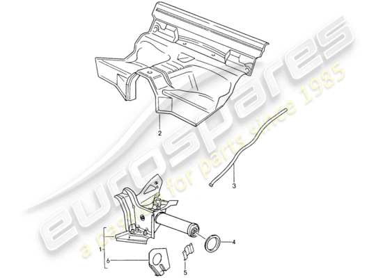 a part diagram from the Porsche 964 parts catalogue