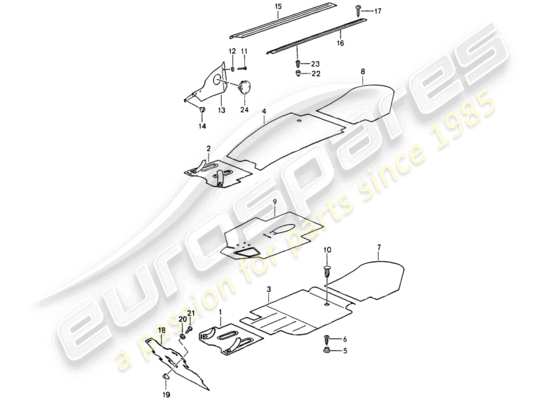 a part diagram from the Porsche 964 parts catalogue