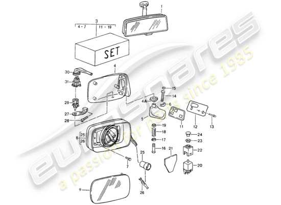 a part diagram from the Porsche 964 parts catalogue