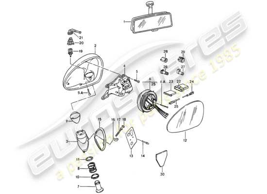 a part diagram from the Porsche 964 parts catalogue