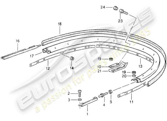 a part diagram from the Porsche 964 parts catalogue