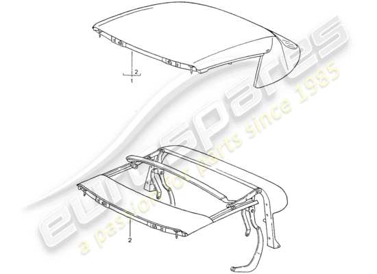 a part diagram from the Porsche 964 parts catalogue