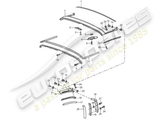 a part diagram from the Porsche 964 parts catalogue