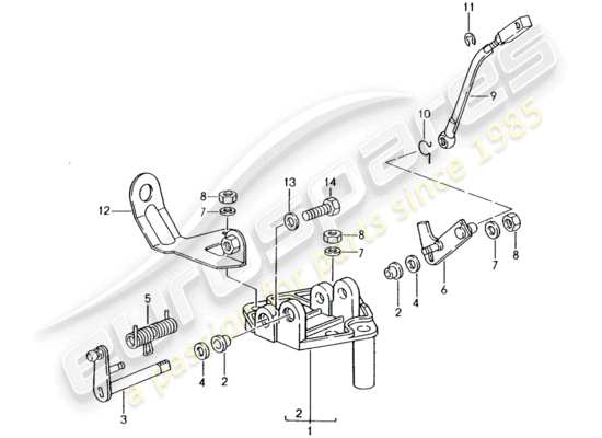 a part diagram from the Porsche 964 parts catalogue