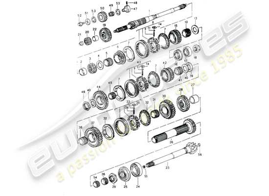 a part diagram from the Porsche 964 parts catalogue