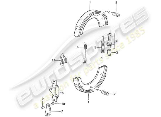 a part diagram from the Porsche 964 parts catalogue