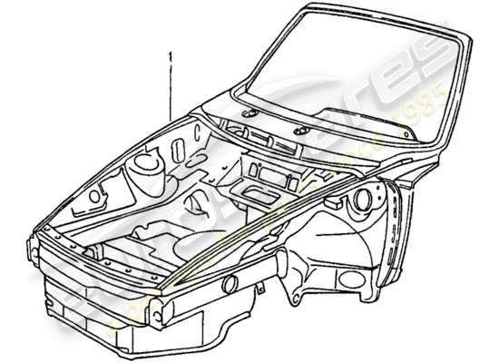 a part diagram from the Porsche 964 parts catalogue