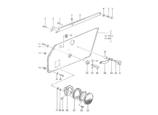 a part diagram from the Porsche 964 parts catalogue