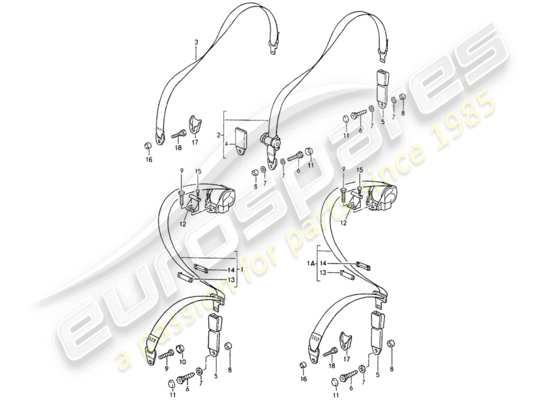 a part diagram from the Porsche 964 (1994) parts catalogue