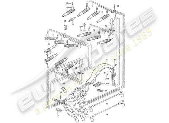 a part diagram from the Porsche 964 parts catalogue