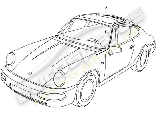 a part diagram from the Porsche 964 (1994) parts catalogue