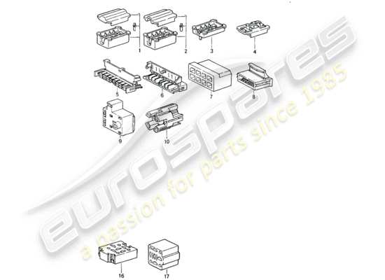 a part diagram from the Porsche 964 parts catalogue