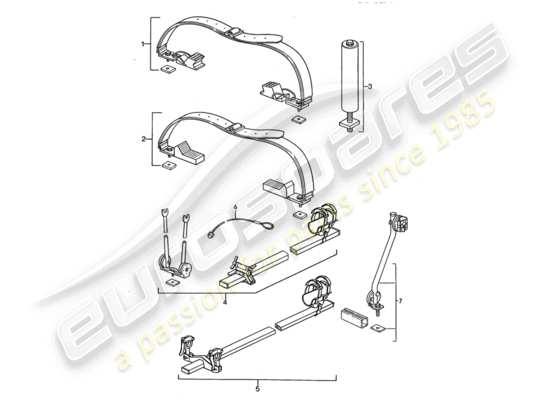 a part diagram from the Porsche 968 parts catalogue