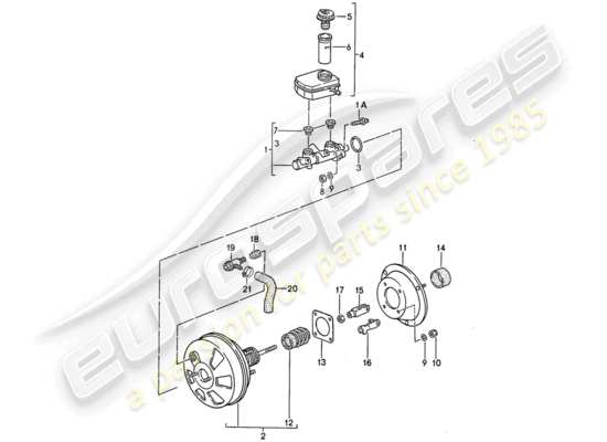 a part diagram from the Porsche 968 parts catalogue