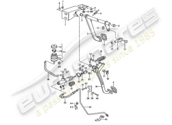 a part diagram from the Porsche 968 (1992) parts catalogue