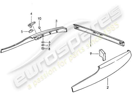 a part diagram from the Porsche 968 parts catalogue