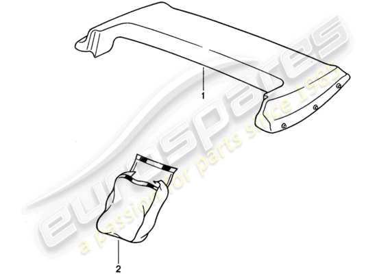 a part diagram from the Porsche 968 parts catalogue