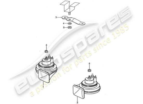 a part diagram from the Porsche 968 parts catalogue