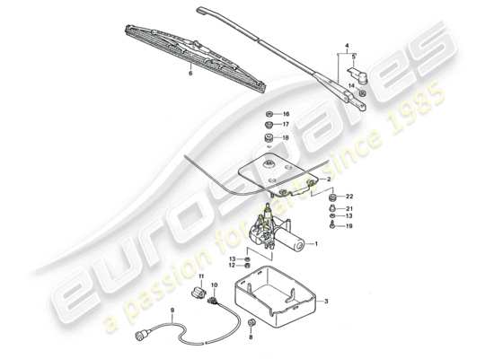 a part diagram from the Porsche 968 parts catalogue