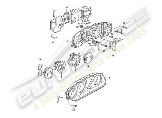 a part diagram from the Porsche 968 parts catalogue