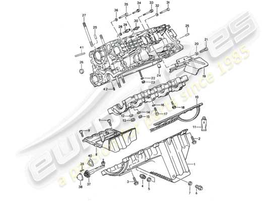 a part diagram from the Porsche 968 parts catalogue