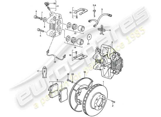 a part diagram from the Porsche 968 (1993) parts catalogue