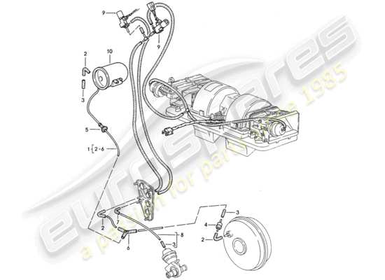 a part diagram from the Porsche 968 parts catalogue