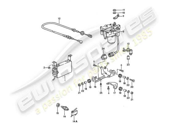 a part diagram from the Porsche 968 parts catalogue